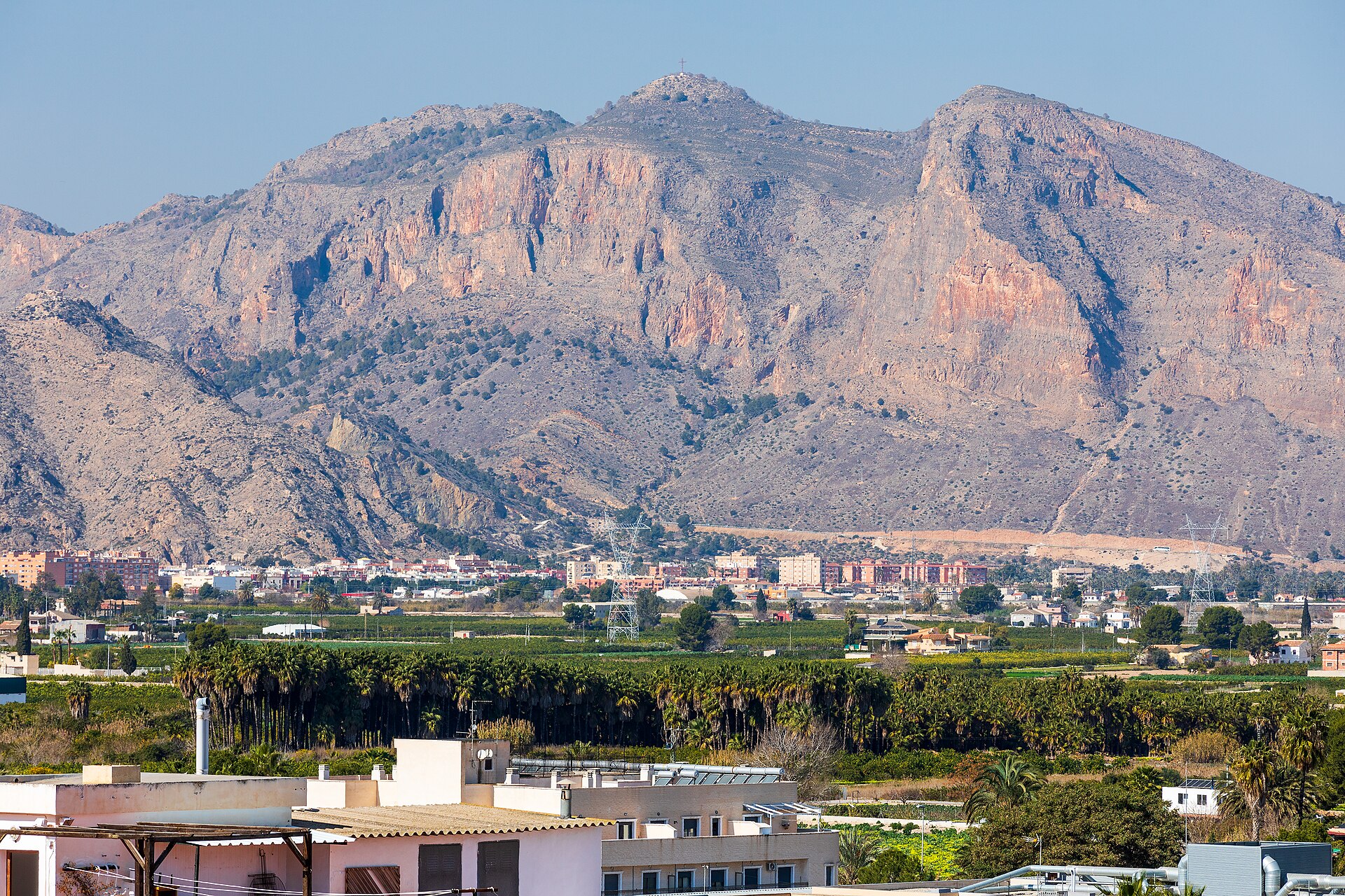 Cruz de la Muela (Sierra de Orihuela) vista desde Bigastro