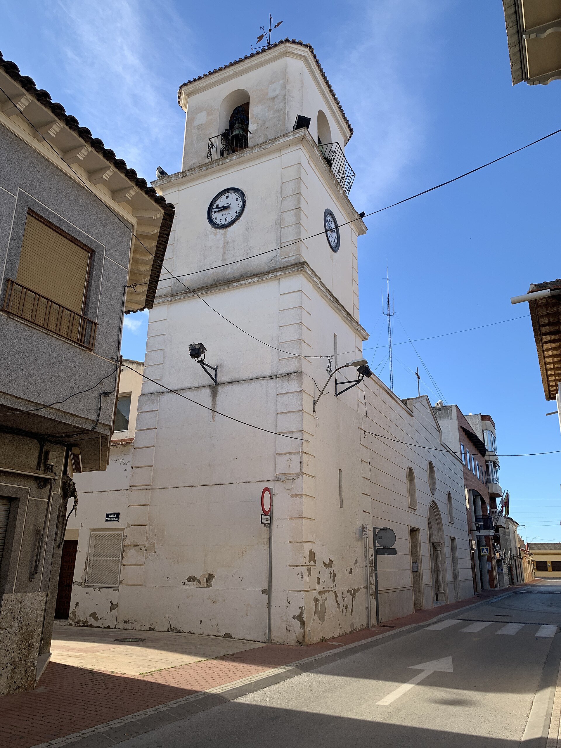 Torre del reloj de la iglesia de San Fulgencio