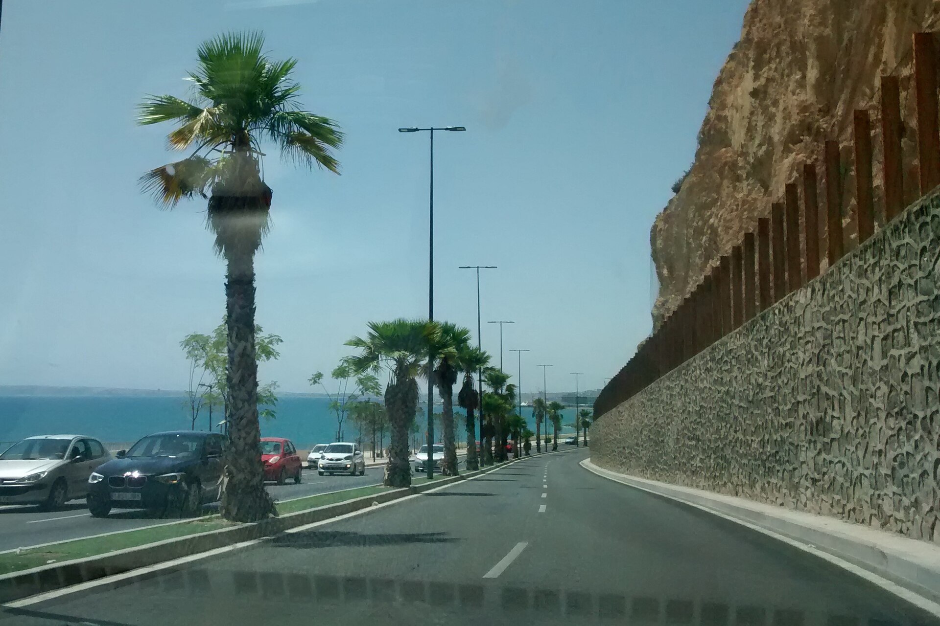 Avenida junto al mar en Villajoyosa